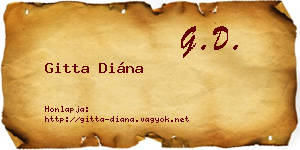 Gitta Diána névjegykártya