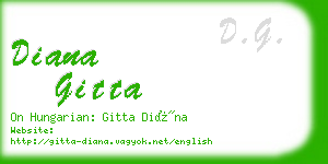 diana gitta business card